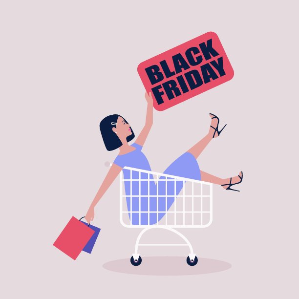 “黑色星期五”的概念图片下载