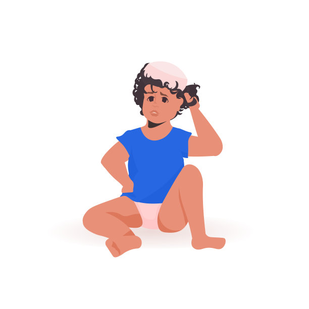 可爱的小男孩玩婴儿男孩坐姿男性卡通人物全长孤立图片下载