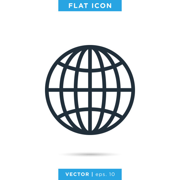 万维网图标矢量股票插图设计模板。全球偶像。图片下载
