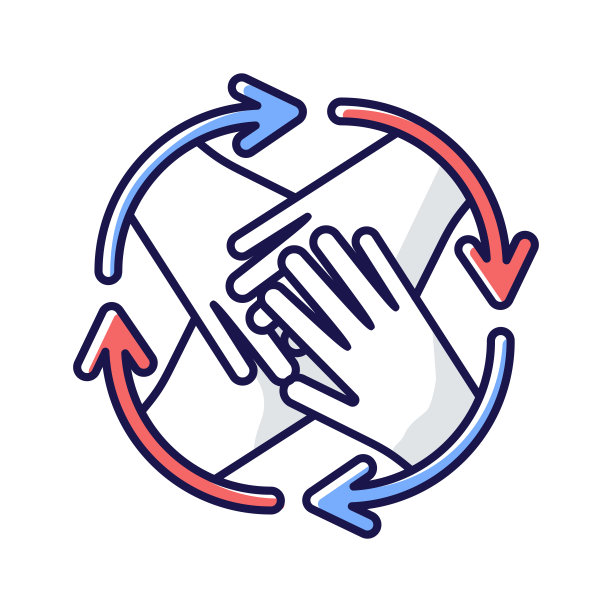 社区参与RGB颜色图标图片下载