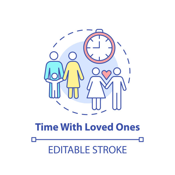 与所爱之人共度时光的概念图标图片下载