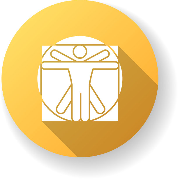 文艺复兴时期艺术风格的黄色扁平长图案图片下载