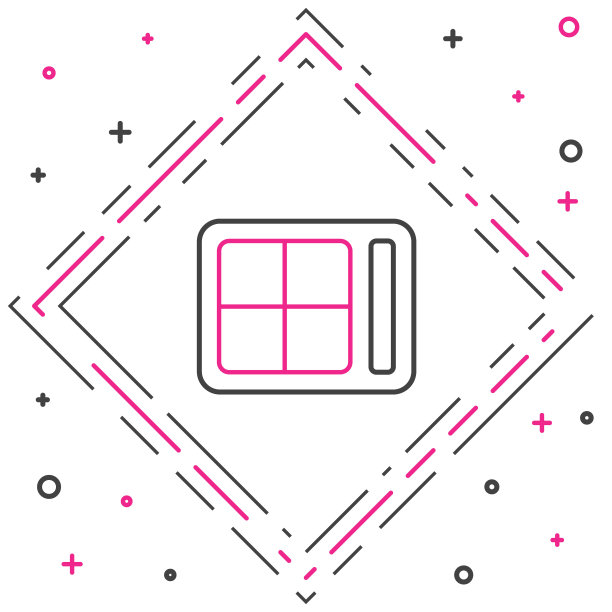 线条眼影调色板与刷子图标隔离在白色背景。色彩斑斓的轮廓的概念。矢量图图片下载