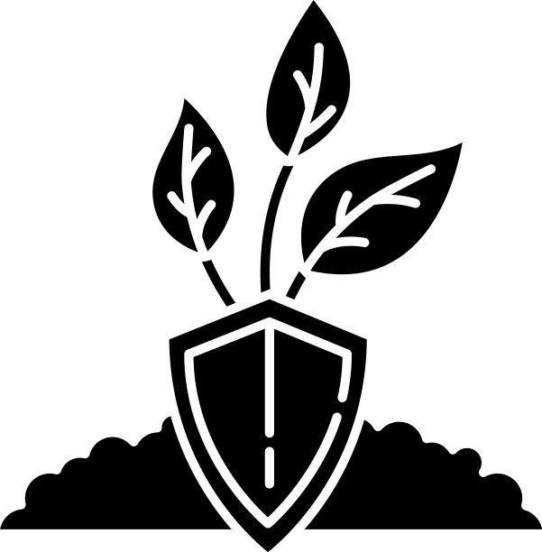 自然保护黑色字形图标图片下载