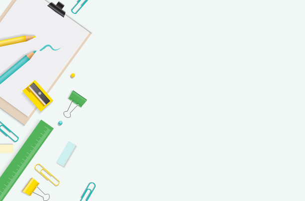 创意，时尚，简约，学校或办公室的工作场所。平的。矢量设计EPS10。图片下载