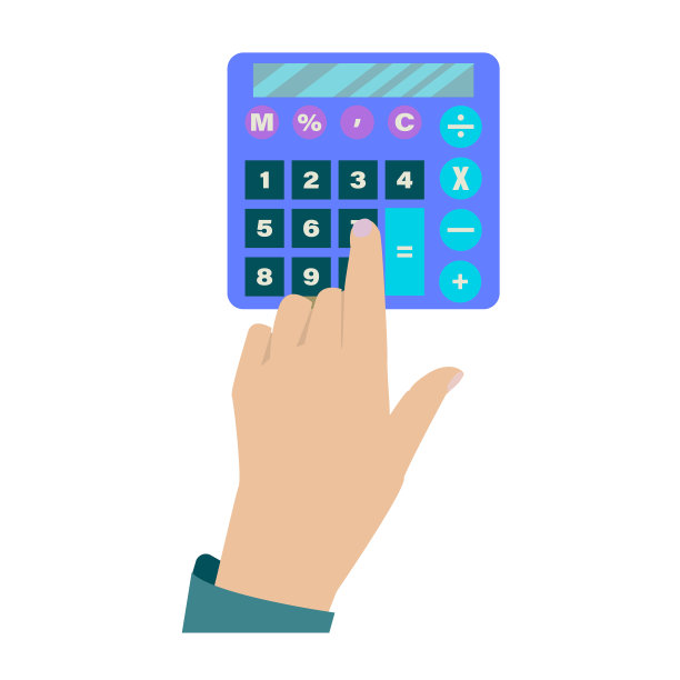 计算概念,图标。商人用计算器计算收入。手工和电子计算器的矢量平面插图。孤立的白色背景模板。信息网络。图片下载