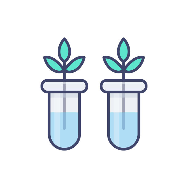 植物学图标向量。标识图片下载