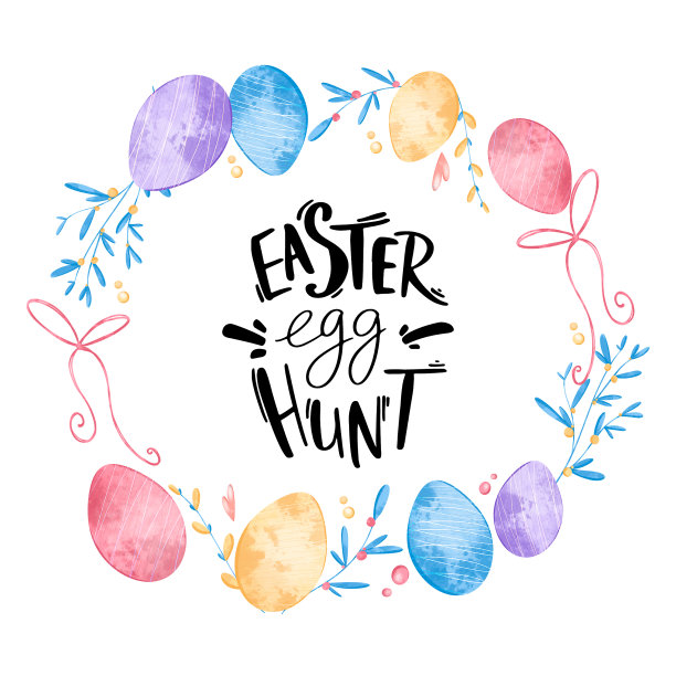 复活节快乐可爱的纹理数字艺术图片下载