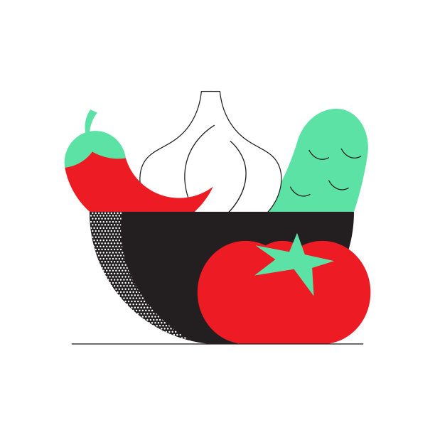 装满蔬菜的篮子图片下载