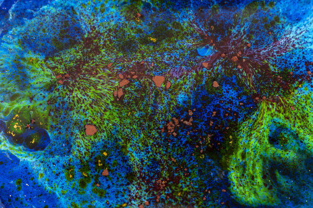 亚克力纹理与蓝色大理石背景图片下载