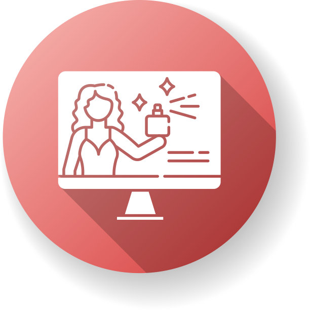 品牌大使红色扁平设计长影子图片下载