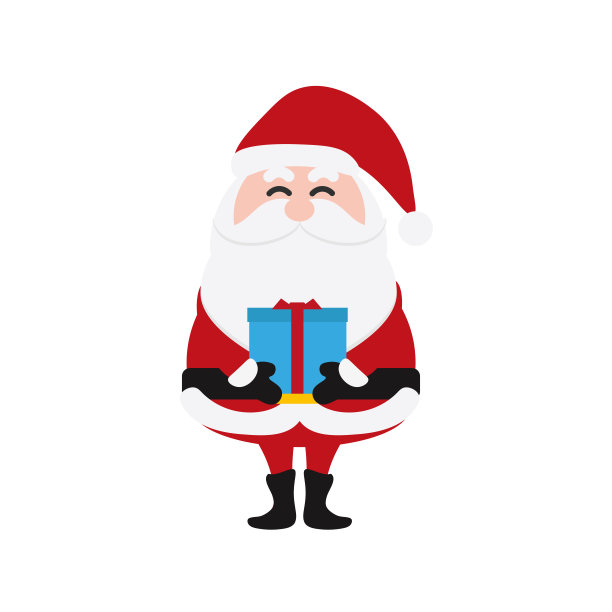 圣诞老人集，圣诞老人集。圣诞快乐，向量冬季背景。一套可爱的卡通圣诞老人和圣诞鹿。矢量插图和图标图片下载