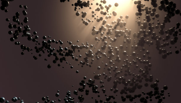 球体-背景-雾- 3d渲染图片下载