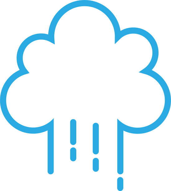 雨云标志图标概念图片下载