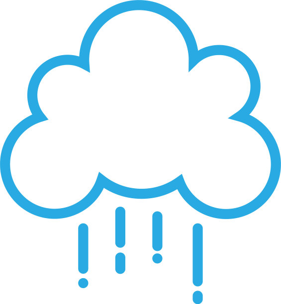 雨云标志图标概念图片下载