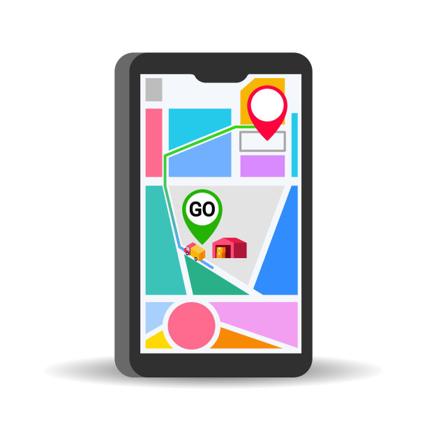 手机物流路线跟踪画面图片下载