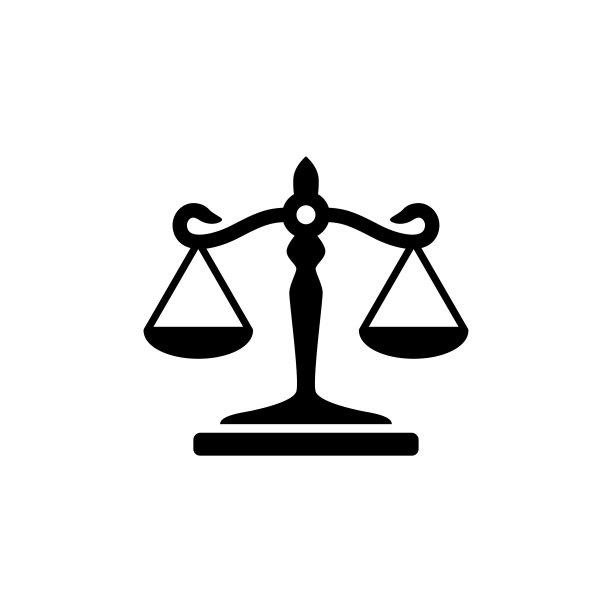 正义天平图标. 审判天平标志. 法律象征图片下载