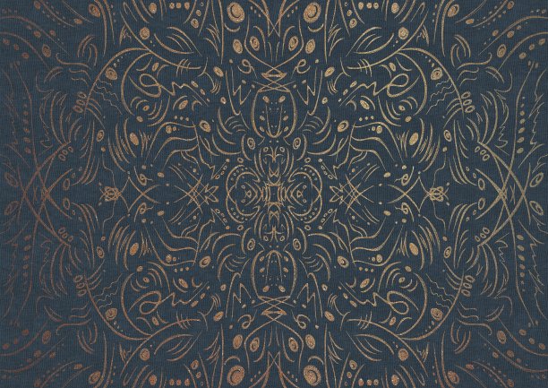 抽象对称金饰图片下载