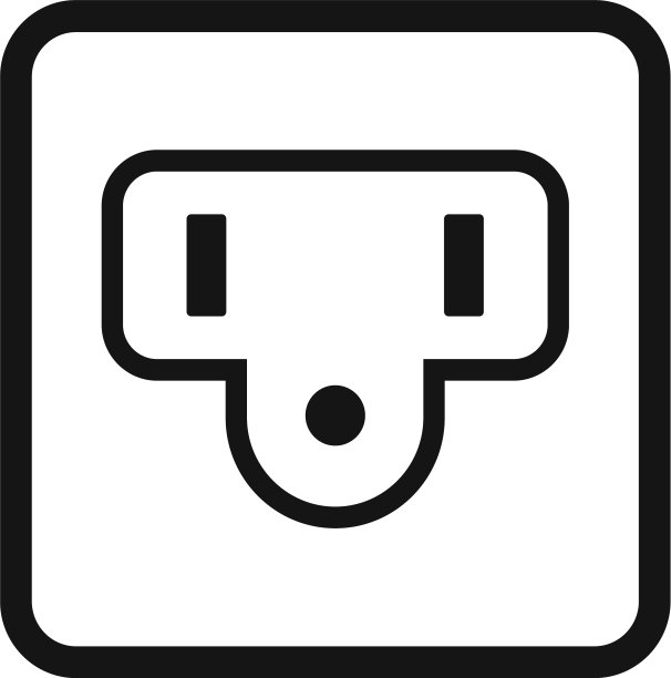 b型电源插座图标样式简单图片下载