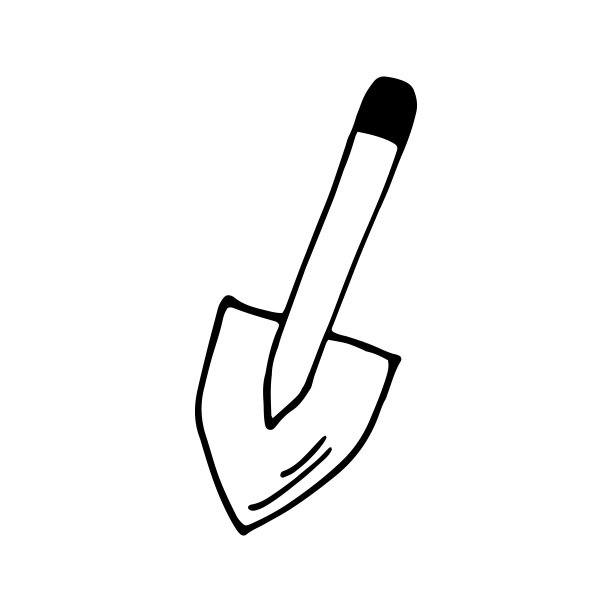 手绘矢量营火斧，旅行剪贴画。孤立在白色背景绘制版画，海报，可爱的文具，旅游设计。高质量的插图图片下载