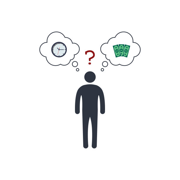 人在选择时间或金钱之前对手表进行比较图片下载