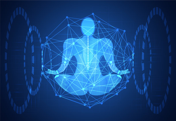 抽象技术科学概念人体图片下载