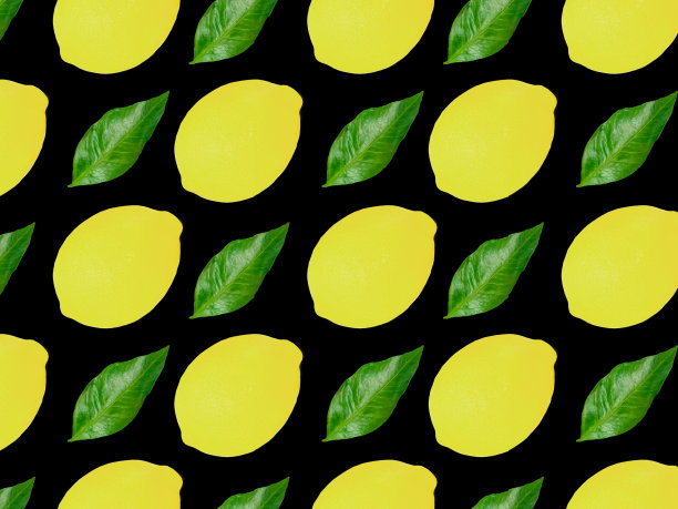 柑橘类水果无缝图案。图片下载
