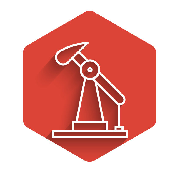 油泵白线或油泵千斤顶图标隔离图片下载