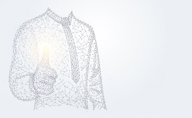 技术抽象线、三角形和点图片下载