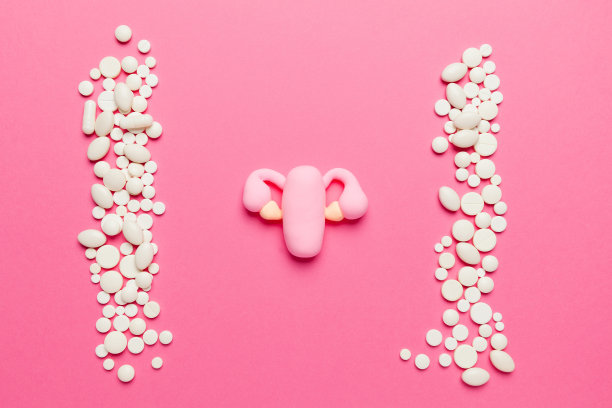 子宫的治疗和预防。关爱女性生殖系统、妇科的理念。卡通图片下载