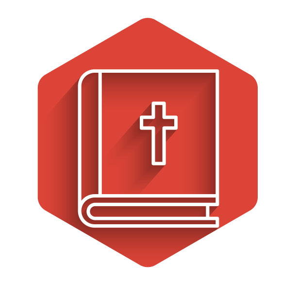 白线圣书标孤立用长图片下载