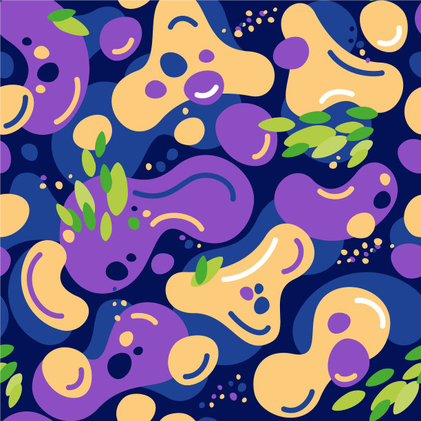 彩色流体彩色有趣的泡泡背景图片下载