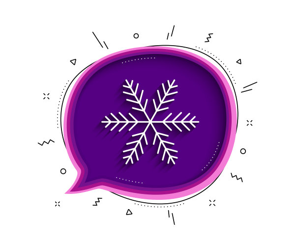 雪花线图标圣诞雪标志图片下载