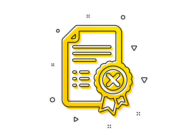 拒绝证书图标拒绝文件签名图片下载