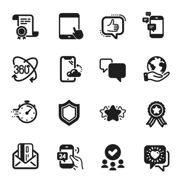 设置朋友聊天等技术图标图片下载