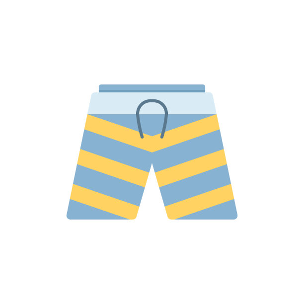 旅行短裤图标象征旅行服装图片下载