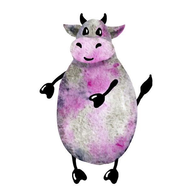 公牛象征着2021年装饰圣诞树。水彩手绘插图孤立的白色背景。设计横幅，圣诞卡，祝贺，请柬图片下载