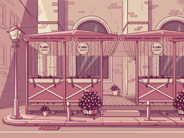 想象一下粉红色的手工巧克力咖啡馆图片下载