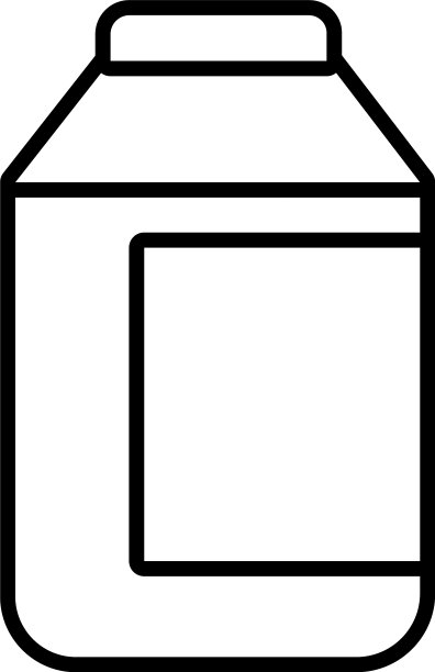 塑料罐线条风格图标图片下载