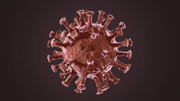 病毒冠状病毒COVID-19医学动画逼真3d模型图片下载
