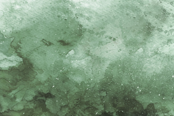 绿色水彩背景。手绘。抽象的性质。水彩画纸上图片下载