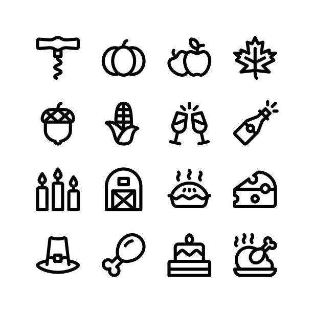 感恩节一行图标图片下载