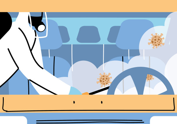 服务车辆消毒冠状病毒或图片下载