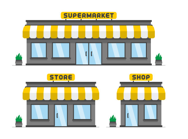 商店或商店正面图片下载