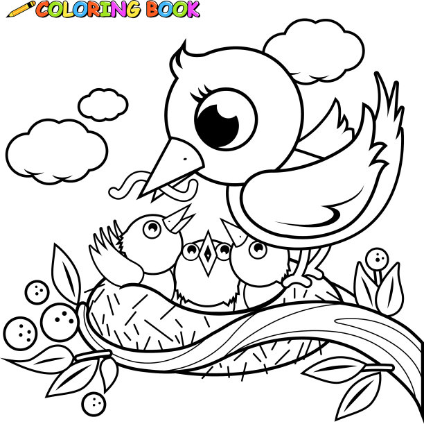 可爱的巢鸟图片下载