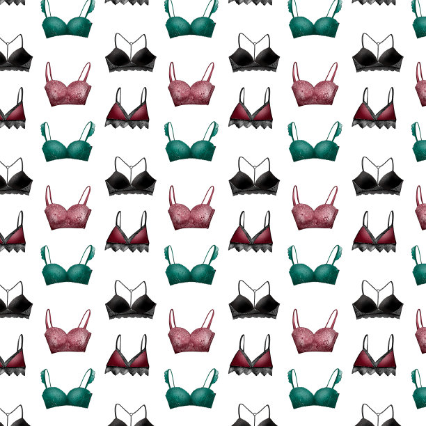 一个温柔的性感内衣的数字插图图片下载