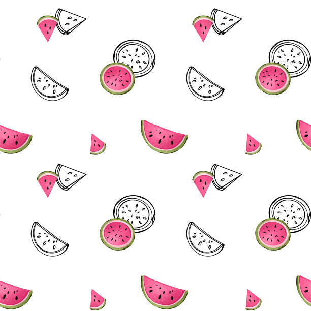 数码插图西瓜图片下载