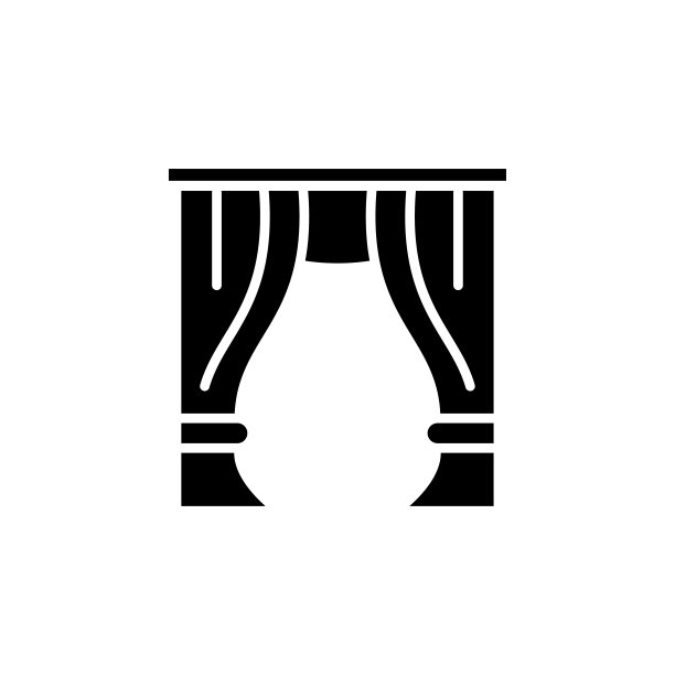 窗帘图标矢量设计新潮图片下载