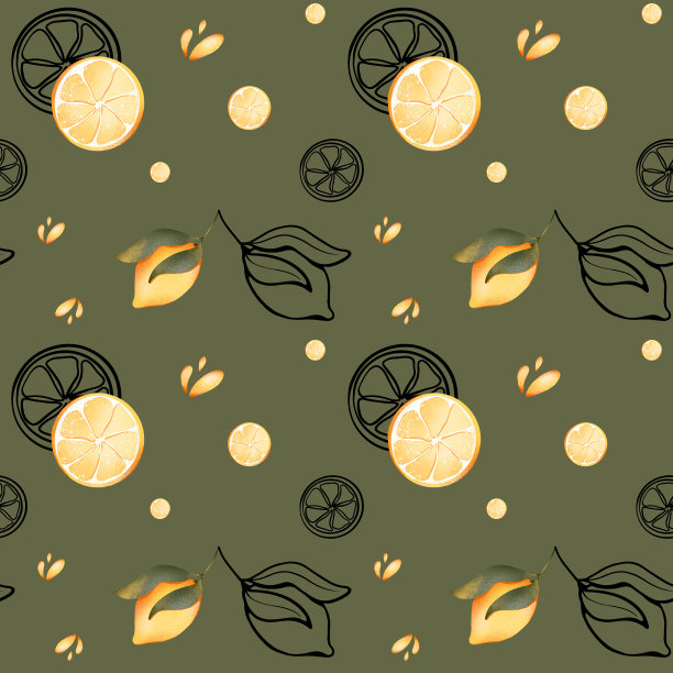 数码插图柠檬图片下载