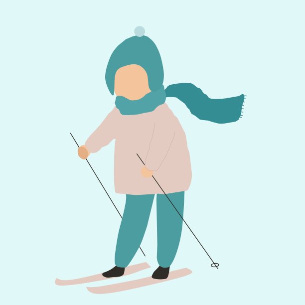 滑冰的孩子图片下载